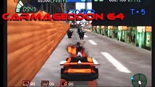 Carmageddon 64 playing on the N64