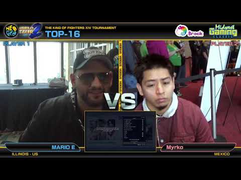 Mario E vs Myrko - KOF XIV Neo Geo World Tour Season 2 Milwaukee Stop TOP 16