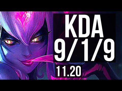 EVELYNN vs NUNU & WILLUMP (JUNGLE) | 9/1/9, 700+ games, Legendary | NA Grandmaster | v11.20