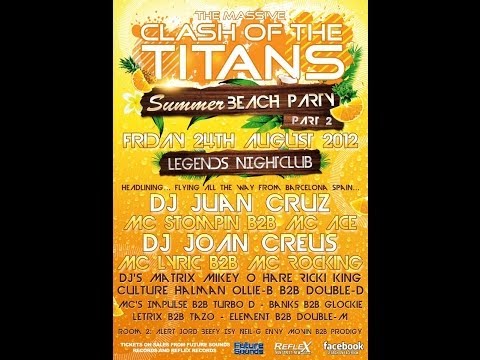 Dj Ollie B & Double D Mc Banks Element Glockie & Crazy B @ Clash Beach Party Part 2 24.08.2012