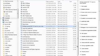 Download, open zip file, create folders, move files in Windows 7