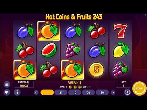 Hot Coins & Fruits 243 – Video Gameplay