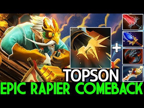 TOPSON [Gyrocopter] Epic Divine Rapier Comeback Boss Mode 7.25 Dota 2
