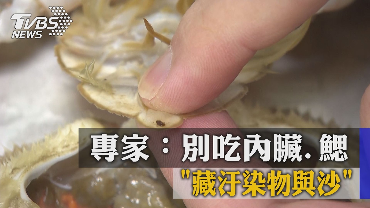 怎食蟹？專家：別吃內臟、鰓　藏汙染物與沙