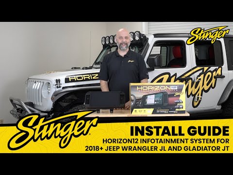 Install: HORIZON12 Jeep Wrangler JL (2018-2023)/Gladiator JT (2020-2023) 12.8" Radio Plug & Play Kit
