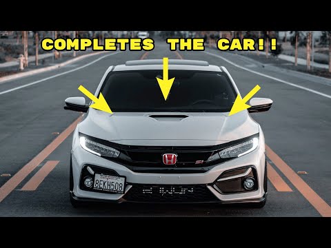Installing a Type R Hood on my Honda Civic Si!!!