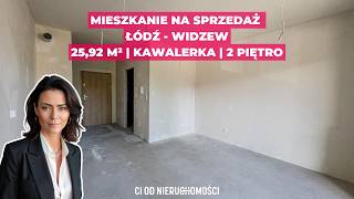 Mieszkanie 1-pokojowe na sprzedaż Łódź Widzew — 25,92 m²