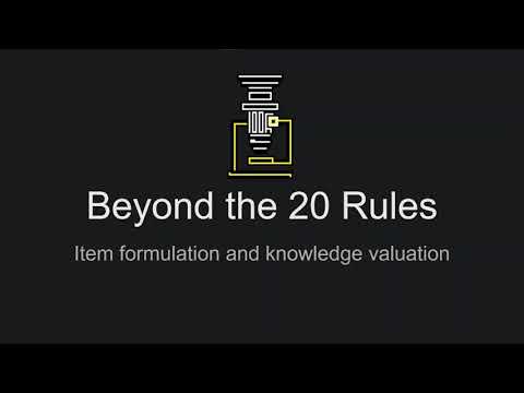 Formulation Review #1: Beyond the 20 Rules