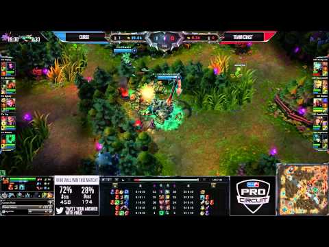 Team Curse (CRS) vs Team Coast (CST) || MLG Anaheim NA LCS Summer 2013 W3D3 || Full Game HD