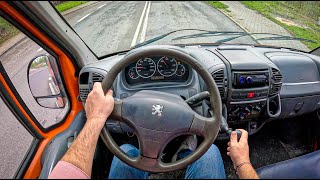 1997 Peugeot Boxer I [2.0 D 84hp] | POV Test Drive #2035 Joe Black