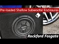 2015 Rockford Fosgate Pre Loaded Shallow Subwoofers R2S-1X10 and R2S-1X12