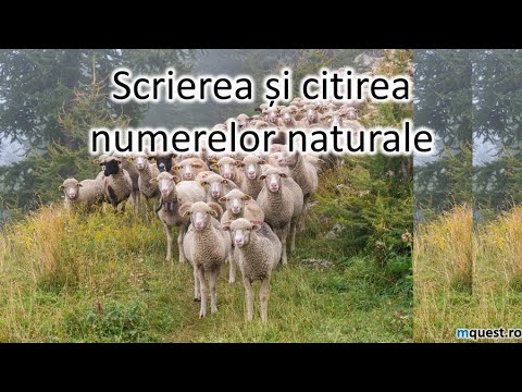 Scrierea si citirea numerelor naturale clasa a 4-a