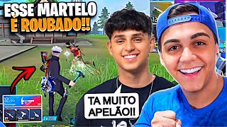 NOBRU JOGOU COM O NOVO MARTELO APELÃO DO FREE FIRE! FREITAS TESTOU ATUALIZAÇÃO! FIM DO JOGO? React
