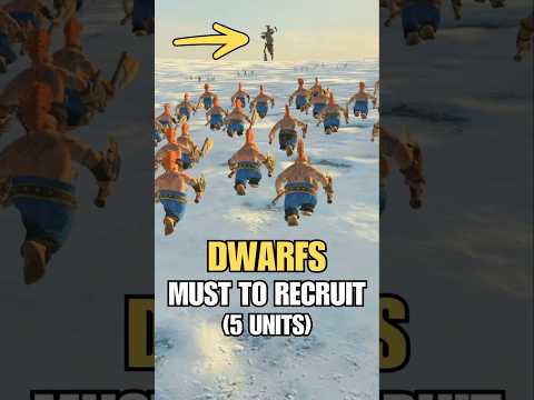 Top 5 Must to Recruit DWARFS Units 🛠 in Total War Warhammer 3