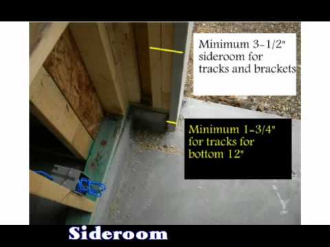 image-What is the rough opening for a 9 ft garage door?