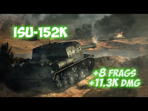 ISU-152K - 7 Frags 7.3K Damage - Logs instead of shells! - World Of Tanks