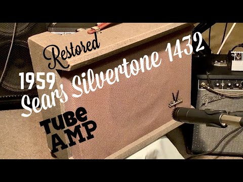 COLLECTORS! Silvertone (Danelectro) 1432 10 Watt Tube Amp 1959 USA image 10
