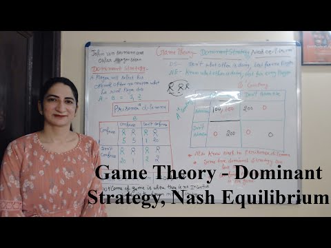Game Theory - Dominant Strategy, Nash Equilibrium