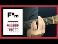 Learning To Play F M F Sharp Minor Chord