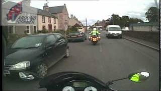 preview picture of video 'Police bikes The Duns River Tour  A6105 Earlston to Gordon 6 of 10'