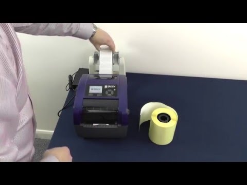 Brady BBP12 label printer - loading labels and thermal ribbon