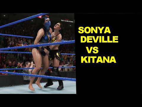 WWE 2K19 Sonya Deville vs Kitana - Knockout Match