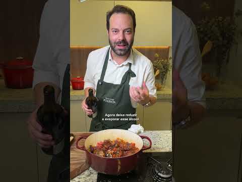 Rabada Cozida Lentamente com Polenta e Agrião — Do Jeito Certo