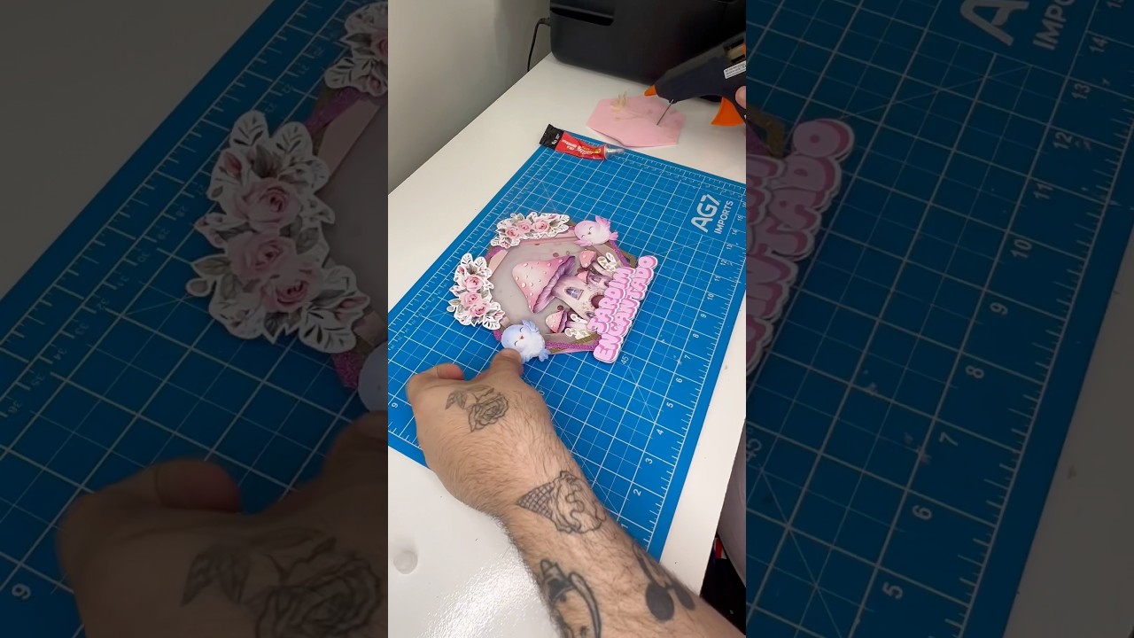 Topo de bolo Jardim Encantado