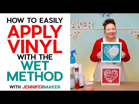 How to Apply Vinyl with the Wet Method | Cricut Vinyl Transfer Tape vs Transfer Paper!