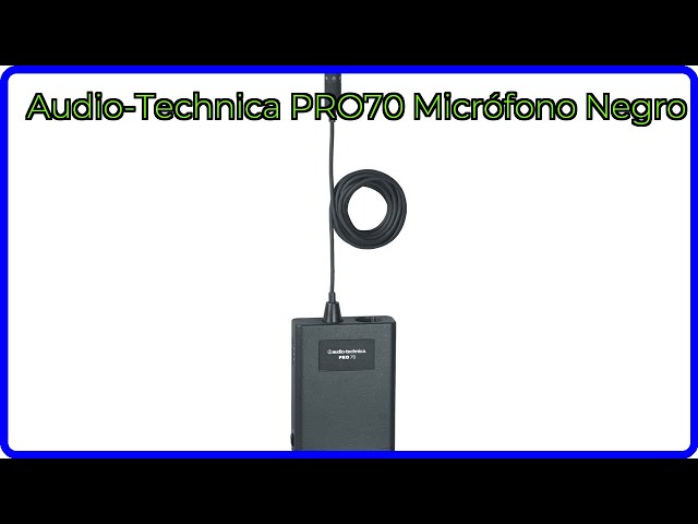 Vídeo relacionado con Audio-Technica PRO70 Micrófono de condensador cardioide lavalier/instrumento Negro