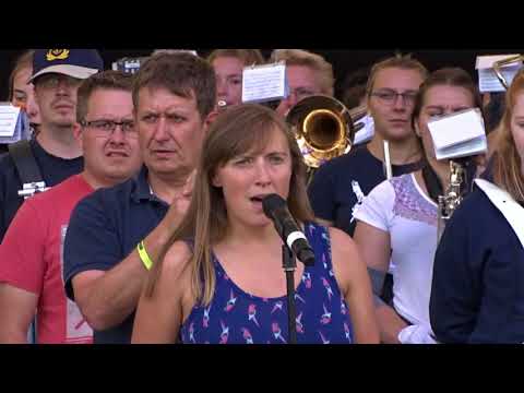 Loreley Tattoo 2018 Einspielen und Probe der Pipes & Drums