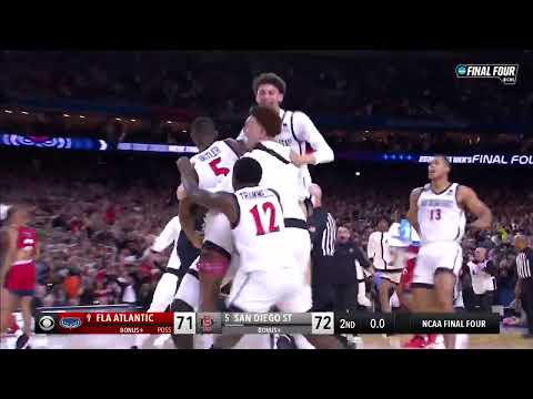 San Diego State BUZZER BEATER vs FAU to go to the Championship🔥🔥