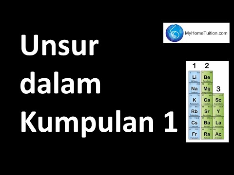 Kimia Tingkatan 4 KSSM Bab 4 Jadual Berkala Unsur | Unsur dalam Kumpulan 1