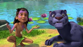 Download lagu Jungle Book Cartoon For kids | When The Jungle Sleeps Mega Episode | Elephant Video | Hathi | Mowgli mp3