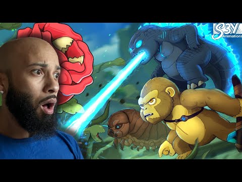 Baby Godzilla, Kong, Mothra Larva vs. Biollante – Animation 6 Reaction