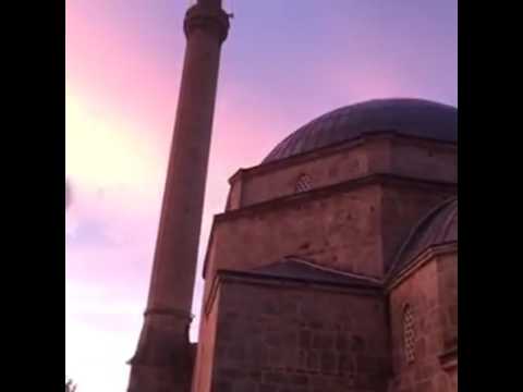 Adhan-Ezani. Maghreb Prayer, beautiful atmosphere in Prizren, Republic of Kosovo