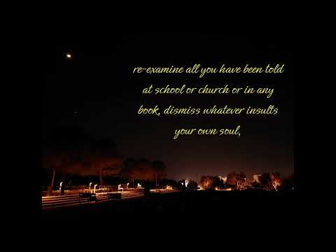 this is what you shall do by Walt Whitman