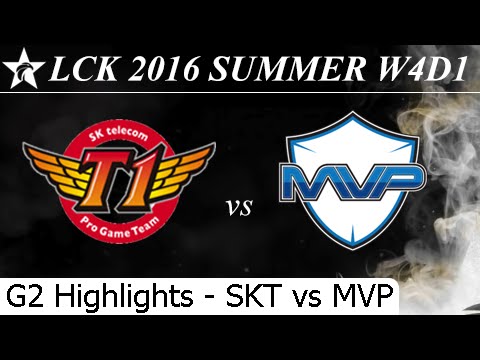 SKT vs MVP Game 2 Highlights - LCK Summer 2016 W4D1M1 SK Telecom T1 vs MVP