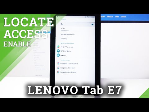 How to Turn Off Device Location in Lenovo Tab E7 - Deactivate Location Feature