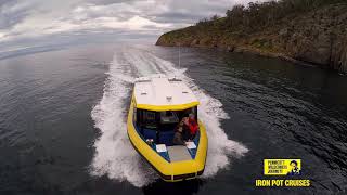 2.5 hour eco cruise with Pennicott Wilderness Journeys.  Cruise the River Derwent to the Iron Pot, Australia's oldest lighthouse.