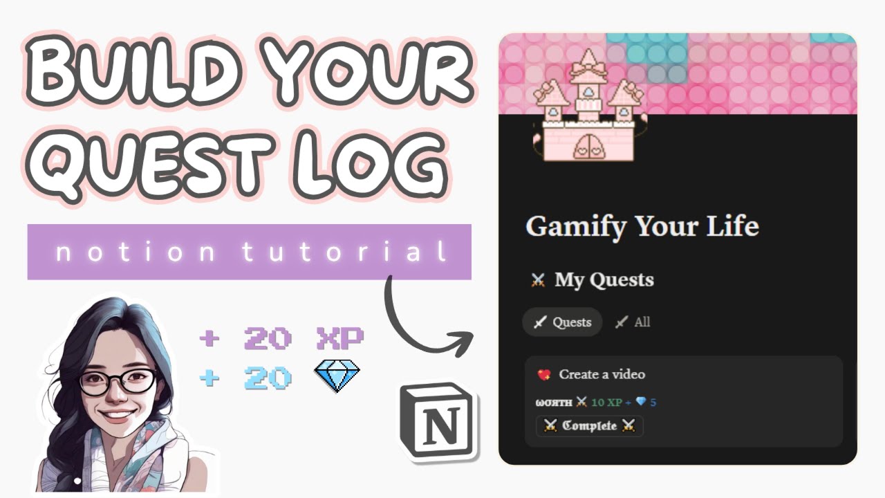 how to make a gamified notion quest system | notion gamification tutorial