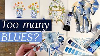 Four Blues in My Watercolour Palette — But Do I Need Them All?