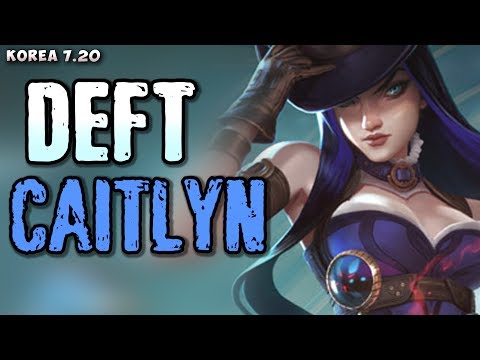 KT Deft plays Caitlyn (w Janna) v Kog'Maw/Ornn matchup - Korea 7.20