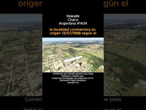 Makalle, Chaco desde el Microsoft Flight Simulator #makalle #chaco #msfs #argentina