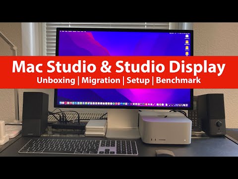 Apple Mac Studio M1 Max 32‑Core GPU & Studio Display 27" 5K Unboxing & Review +Migration & Benchmark