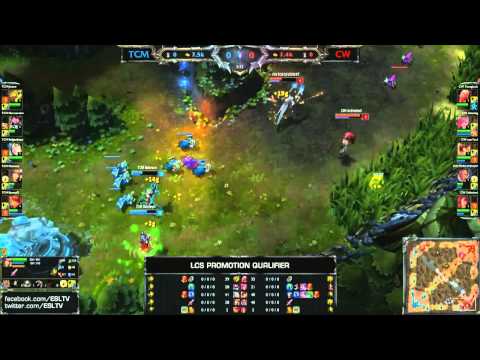 TCM Gaming vs Copenhagen Wolves   2014 EU LCS Spring Promotion Season 4   TCM vs CW