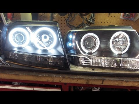 CCFL vs LED Halo on a Jeep Grand Cherokee