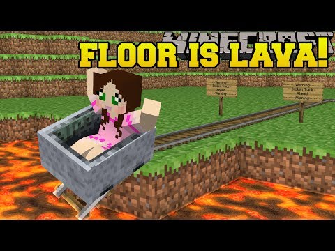 Minecraft: EXTREME THE FLOOR IS LAVA!!! (TRAPS, MOBS, & EXPLOSIONS!) Mini-Game