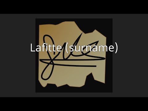 Lafitte (surname)