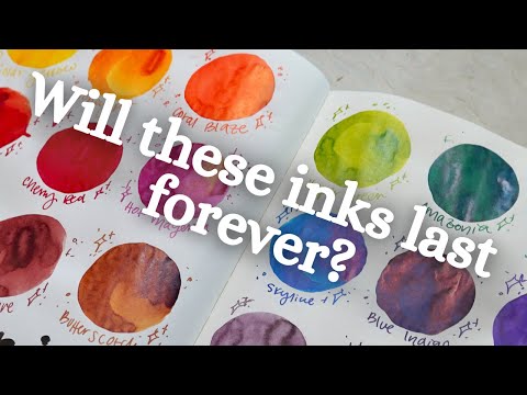 Diamine FOREVER Inks (Full line with waterproof test!)